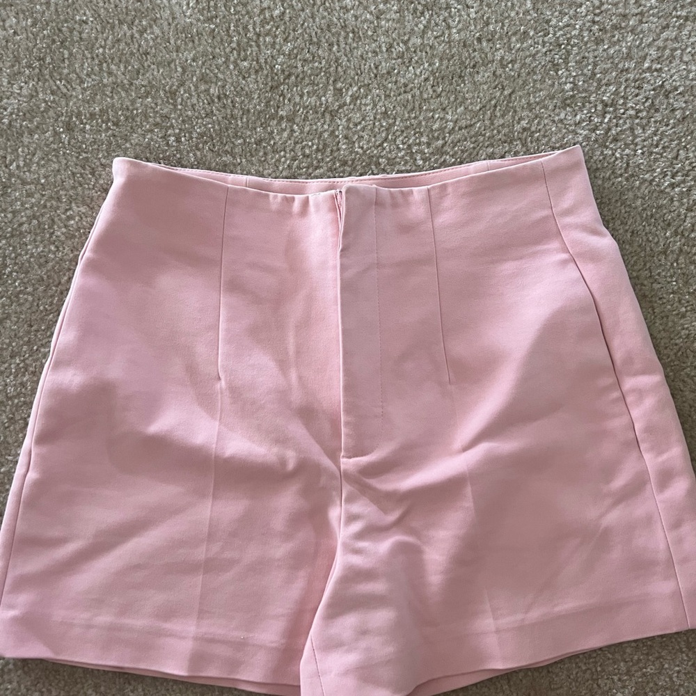 Zara Pink High Waist Shorts
